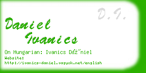 daniel ivanics business card